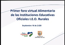 Foro virtual para mejorar PAE en la zona rural