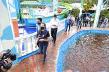 Salud P&uacute;blica hizo entrega masiva de tapabocas en el sector de Pance