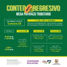 La Unidad M&oacute;vil del Megapapayazo recorrer&aacute; esta semana barrios de las Comunas 7 y 13