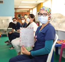 Semilleros de Cultura Ciudadana enviaron emotivo mensaje al personal m&eacute;dico del HUV