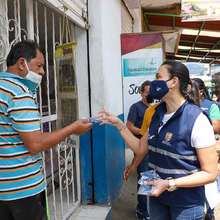 Con campa&ntilde;a de prevenci&oacute;n contra la COVID-19, fue intervenida la galer&iacute;a El Porvenir     