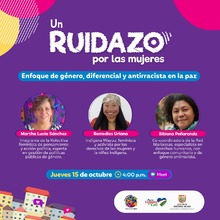 Di&aacute;logo &lsquo;Enfoque de g&eacute;nero, diferencial y antirracista en la paz&rsquo;