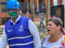 Cascos azules de Alcald&iacute;a de Cali garantizar&aacute;n respeto de los DDHH en marcha del 21 de octubre.