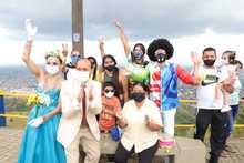 Cristo Rey en el cerro Los Cristales