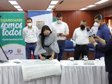 Alcaldes de Cali, Jamund&iacute;, Palmira y Yumbo, firmaron pacto por la vida