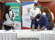 Alcaldes de Cali, Jamund&iacute;, Palmira y Yumbo, firmaron pacto por la vida