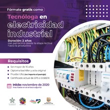 Capac&iacute;tese como tecn&oacute;loga en electricidad industrial