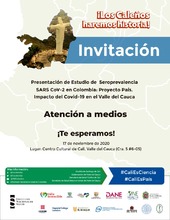 Instituto Nacional de Salud inicia en Cali estudio de seroprevalencia de covid-19