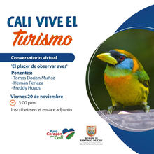 Convocatoria Conversatorio Virtual "El placer de observar aves"