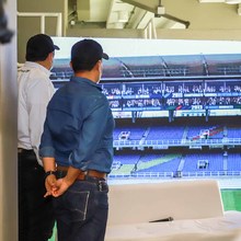 Rueda de prensa Centro Empresarial Deportivo en el Estadio Pascual Guerrero