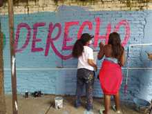 Mural en el oriente de Cali uni&oacute; las voces de mujeres