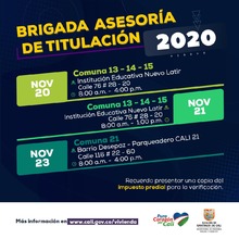 Ent&eacute;rate de los procesos para titulaci&oacute;n de predios en las brigadas comunitarias