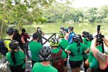 Cale&ntilde;os disfrutaron del Ciclo-recorrido de educaci&oacute;n ambiental, por los humedales del sur