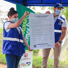 Se firm&oacute; el Pacto por un adecuado manejo de los residuos en la Autopista Suroriental