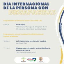 Con motivo de la conmemoraci&oacute;n del &lsquo;D&iacute;a Internacional de la Persona con Discapacidad&rsquo;, la Sala Jorge Luis Borges y las secretar&iacute;as de Bienestar Social y Cultura, celebran la existencia de la diversidad y las m&uacute;ltiples capacidades con una nutrida agenda cu