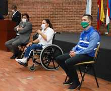 Exaltaci&oacute;n  a integrantes de  los Comit&eacute;s Locales de Discapacidad