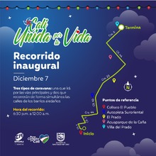 Conozca la ruta inaugural del Alumbrado Navide&ntilde;o m&oacute;vil