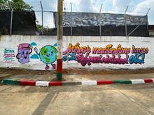 Con mensajes de cultura ciudadana, Graficalia transforma espacios de la Comuna 18