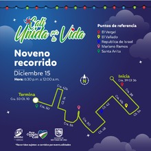 El 15 y 16 de diciembre el alumbrado navide&ntilde;o visita el oriente y el norte de la ciudad