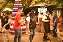 Se entregaron tapabocas en sectores comerciales y de alto flujo de personas