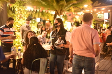 Se entregaron tapabocas en sectores comerciales y de alto flujo de personas