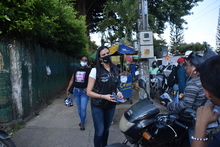 Se entregaron tapabocas en sectores comerciales y de alto flujo de personas