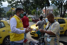 La Emru entreg&oacute; 1000 tapabocas en la Terminal de Transportes y sensibiliz&oacute; para mitigar contagio por covid-19 