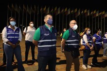 Con pedagog&iacute;a sobre la importancia del autocuidado frente a la covid 19, la institucionalidad se tom&oacute; la comuna cuatro