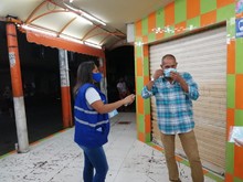 Con pedagog&iacute;a sobre la importancia del autocuidado frente a la covid 19, la institucionalidad se tom&oacute; la comuna cuatro