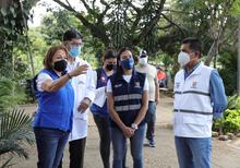 Presencia institucional en puntos de toma de muestras covid-19 en el sur de Cali