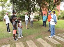 Presencia institucional en puntos de toma de muestras covid-19 en el sur de Cali