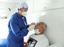 Presencia institucional en puntos de toma de muestras covid-19 en el sur de Cali