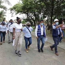Recorrido inicio de obras Coraz&oacute;n Distrito de Aguablanca