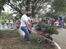 Jornada de embellecimiento ambiental en el Parque de El Ingenio cumpli&oacute; el Dagma