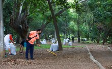 Puro Coraz&oacute;n&rsquo; durante jornada de limpieza en la ribera del r&iacute;o Cali