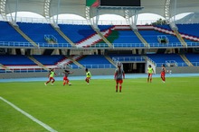 Am&eacute;rica femenino hizo su &uacute;ltima pr&aacute;ctica en el Pascual Guerrero, antes de viajar a la Copa Libertadores