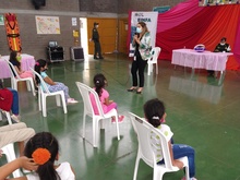 Con arte urbano conmemoraron el D&iacute;a de la Mujer mujeres y ni&ntilde;as en Llano Verde 