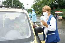 Carrera por la vida: gremio de taxistas a favor de vacunaci&oacute;n contra la covid-19