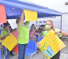 M&aacute;s de 300 mujeres fueron exaltadas por su labor en la Galer&iacute;a Alameda y comuna 7 de Cali