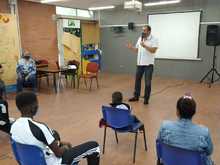 Estudiantes de la Instituci&oacute;n Educativa Nuevo Latir participaron en un conversatorio pedag&oacute;gico con el actor Fernando Sol&oacute;rzano