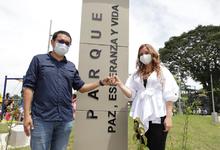 Familias de Llano Verde y Barrio Taller celebran la entrega de parques recreodeportivos