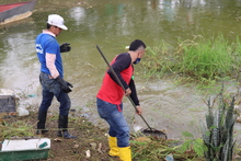 El humedal Isa&iacute;as Duarte Cancino se visti&oacute; de fiesta con su carnaval por el agua.