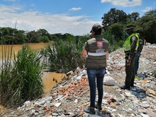 Dagma y Polic&iacute;a ambiental trabajan unidos en la protecci&oacute;n del jarill&oacute;n del r&iacute;o Cauca 