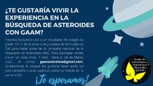 Se busca estudiante apasionado por la astronom&iacute;a