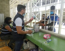 Puesto de Mando Unificado y atenci&oacute;n las 24 horas para 78 familias en albergue de Silo&eacute;