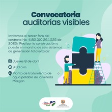 Convocatoria auditor&iacute;as visibles