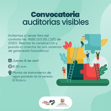 Convocatoria auditor&iacute;as visibles
