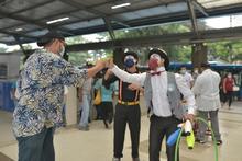 No te &ldquo;fresquies&rdquo; que el virus anda rodando, es la apuesta de cultura ciudadana que se tom&oacute; la estaci&oacute;n Unidad Deportiva