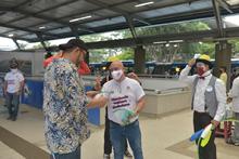 No te &ldquo;fresquies&rdquo; que el virus anda rodando, es la apuesta de cultura ciudadana que se tom&oacute; la estaci&oacute;n Unidad Deportiva