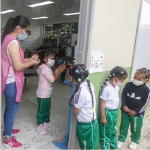 Comunidad educativa del corregimiento de Golondrinas se sum&oacute; a la alternancia educativa